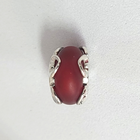 BOGO! Bundle to get the discount!! 925 Silver Frosted Murano Charm Fits Pandora - Picture 4 of 4